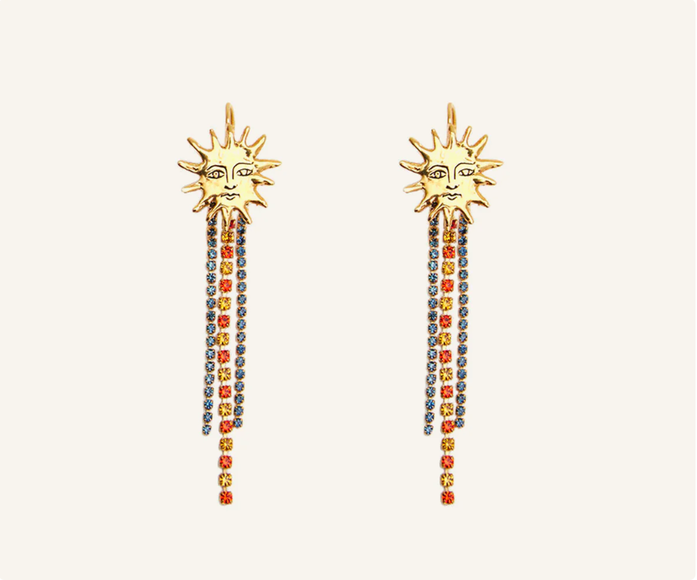 Sculpted Supernova Gold Soleil Earrings